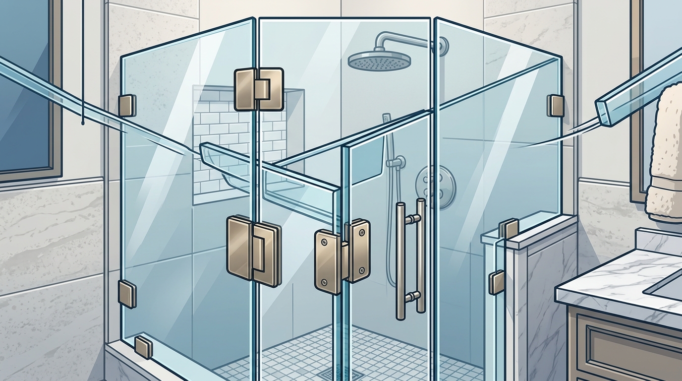 Neo-Angle Frameless Glass Shower Doors: The 2026 Ultimate Guide
