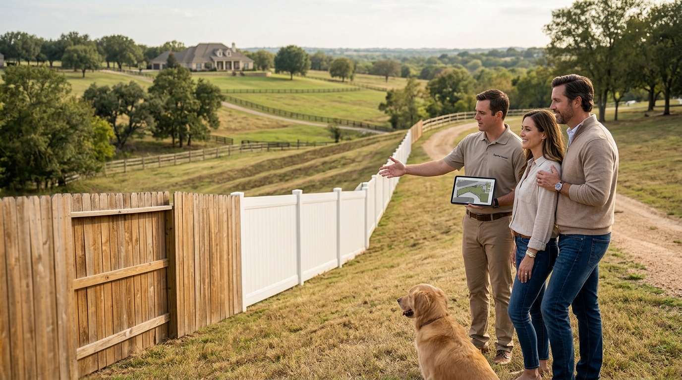 Wood vs. Vinyl Fencing for Large Sloped Properties