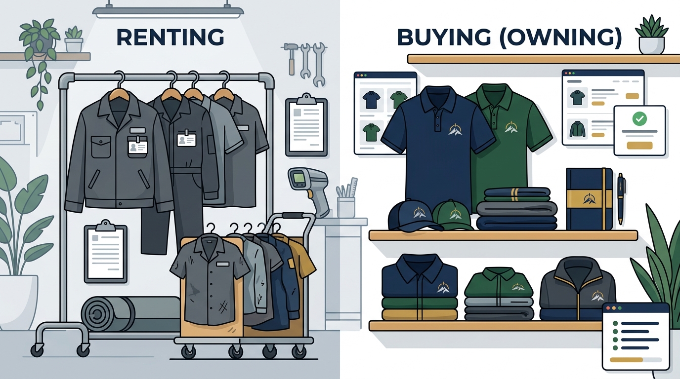 Rent Uniforms or Buy Branded Apparel for Your Company?