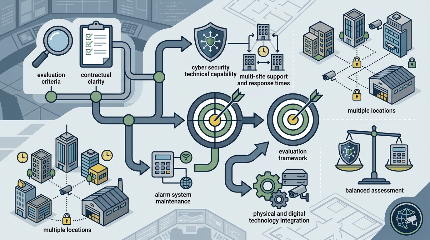 Evaluate Multi-Site Cyber Security and Alarm Vendors