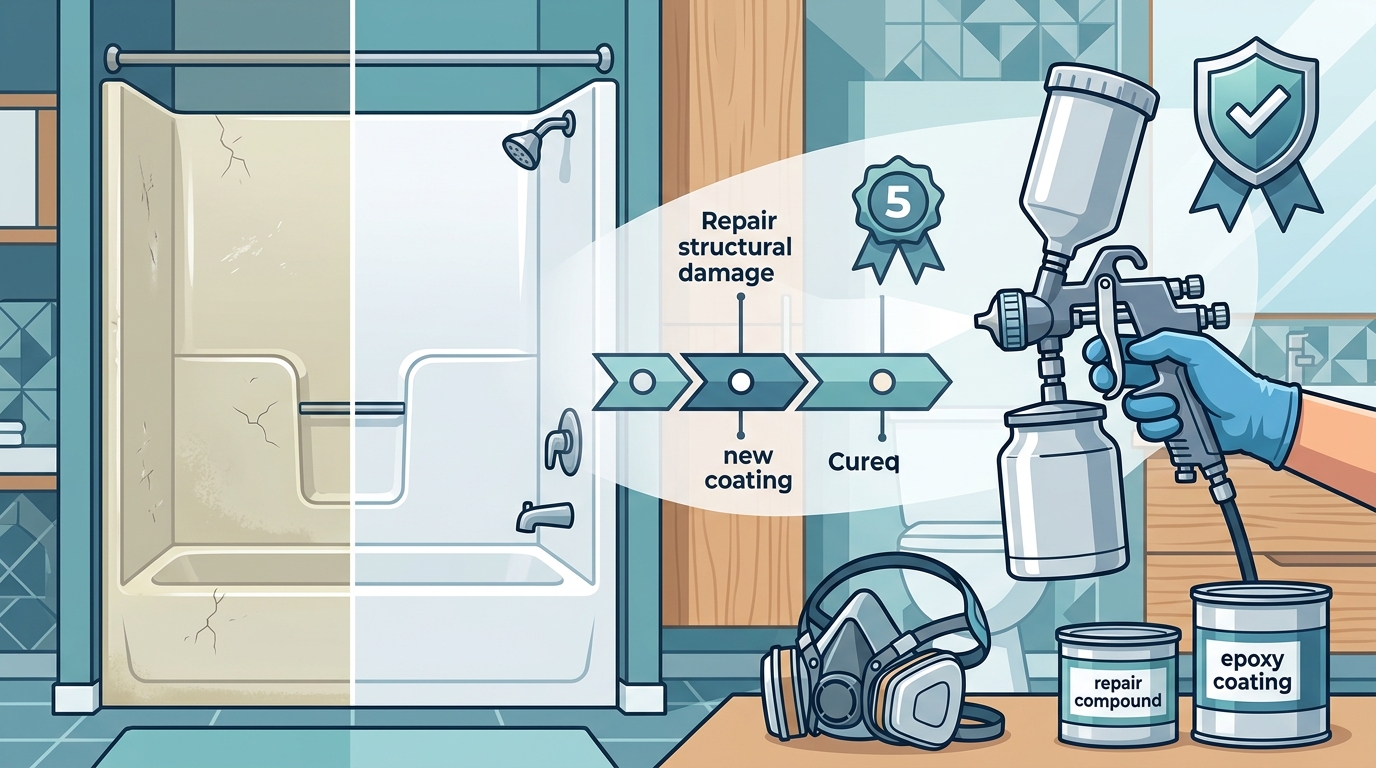 Fiberglass Shower Refinishing: What Homeowners Need to Know