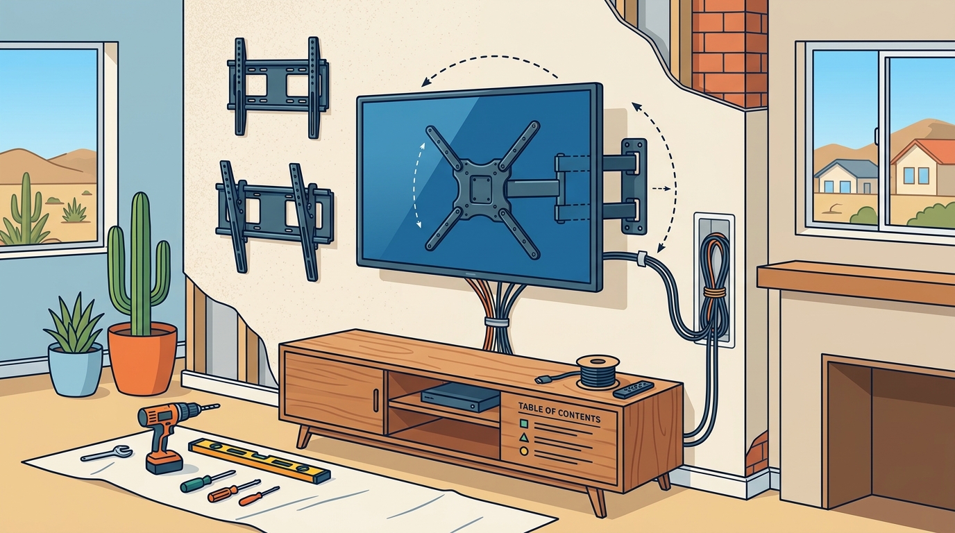 TV Mounting Installation Options for Victorville Homeowners
