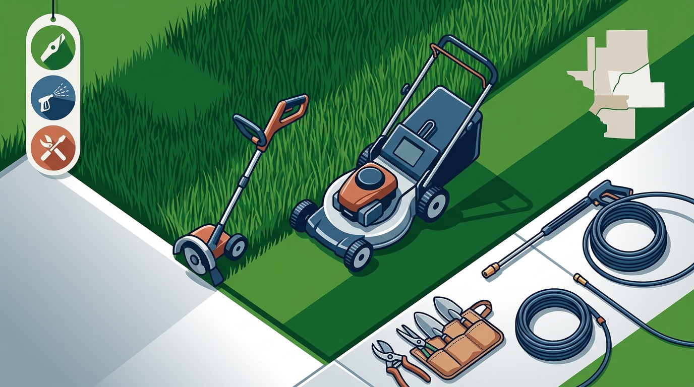 D Pressure Wash Lawn Mowing and Edging Guide