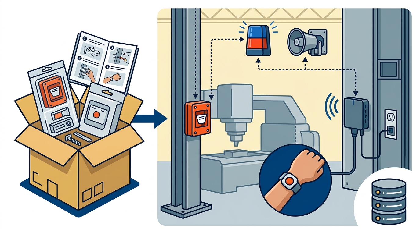Self-Installed Medical Alert Systems for Manufacturing