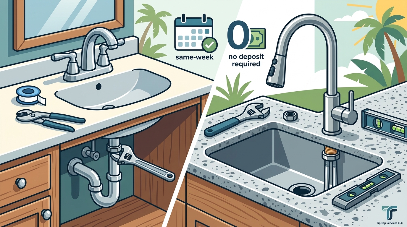 Faucet Installation in Fort Lauderdale: Same-Week Guide