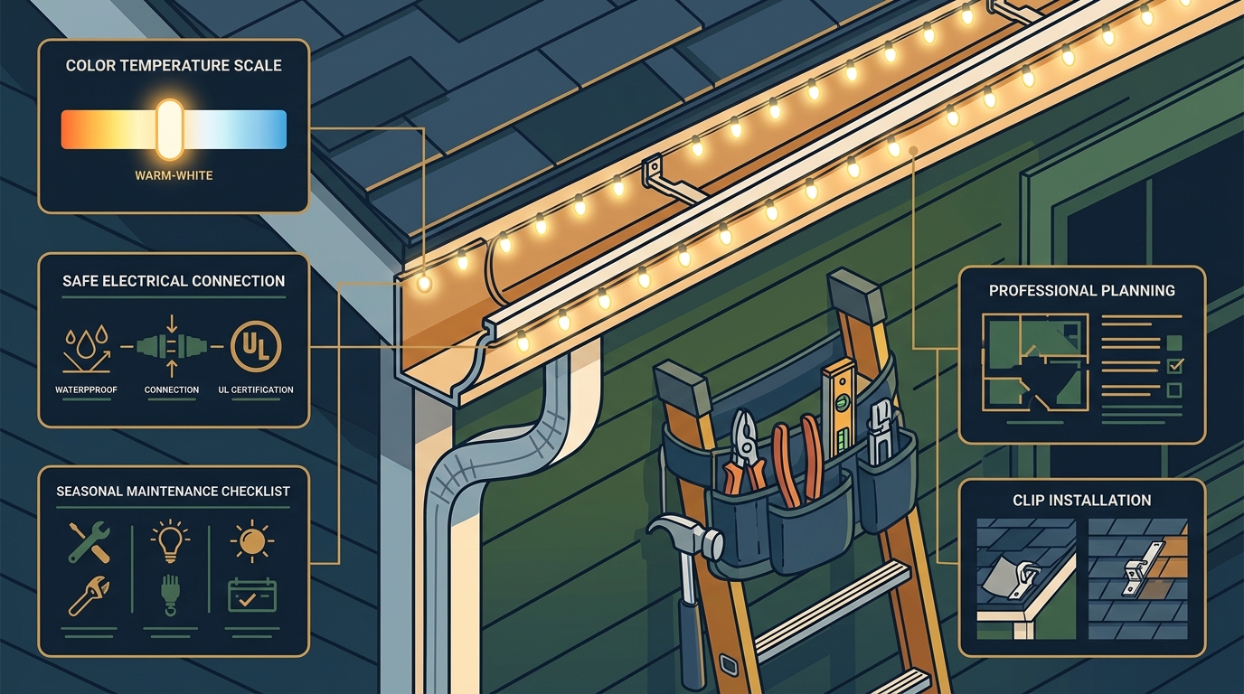 Warm-White Gutter Line Lighting: The 2026 Homeowner's Guide