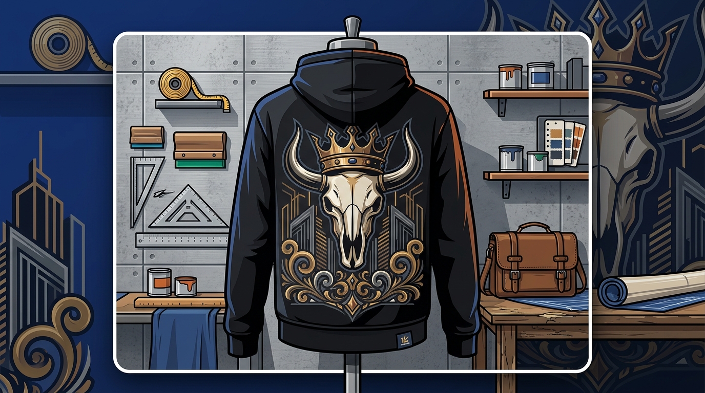Royal Crown Motif Apparel for Hustle Builders