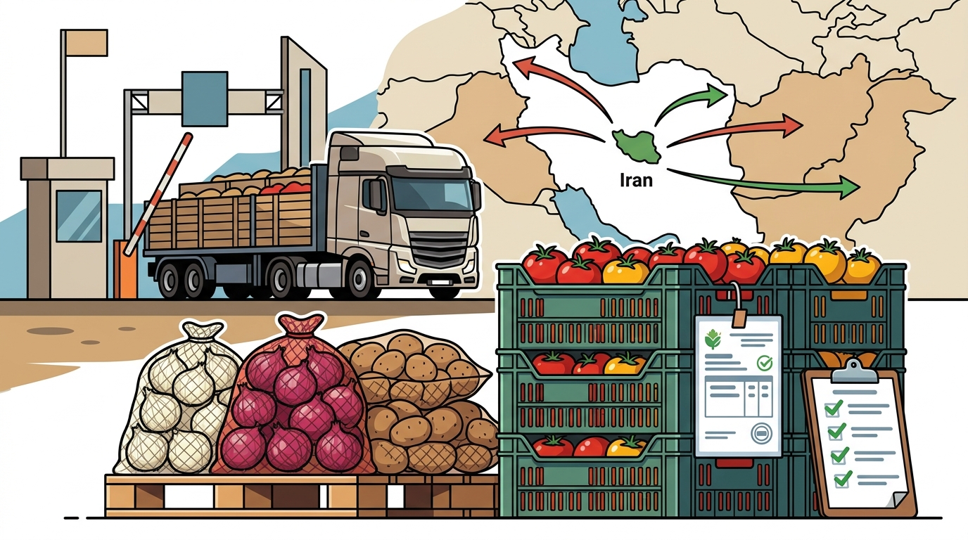 Which Iranian Exporters Deliver Onions, Potatoes, and Tomatoes?