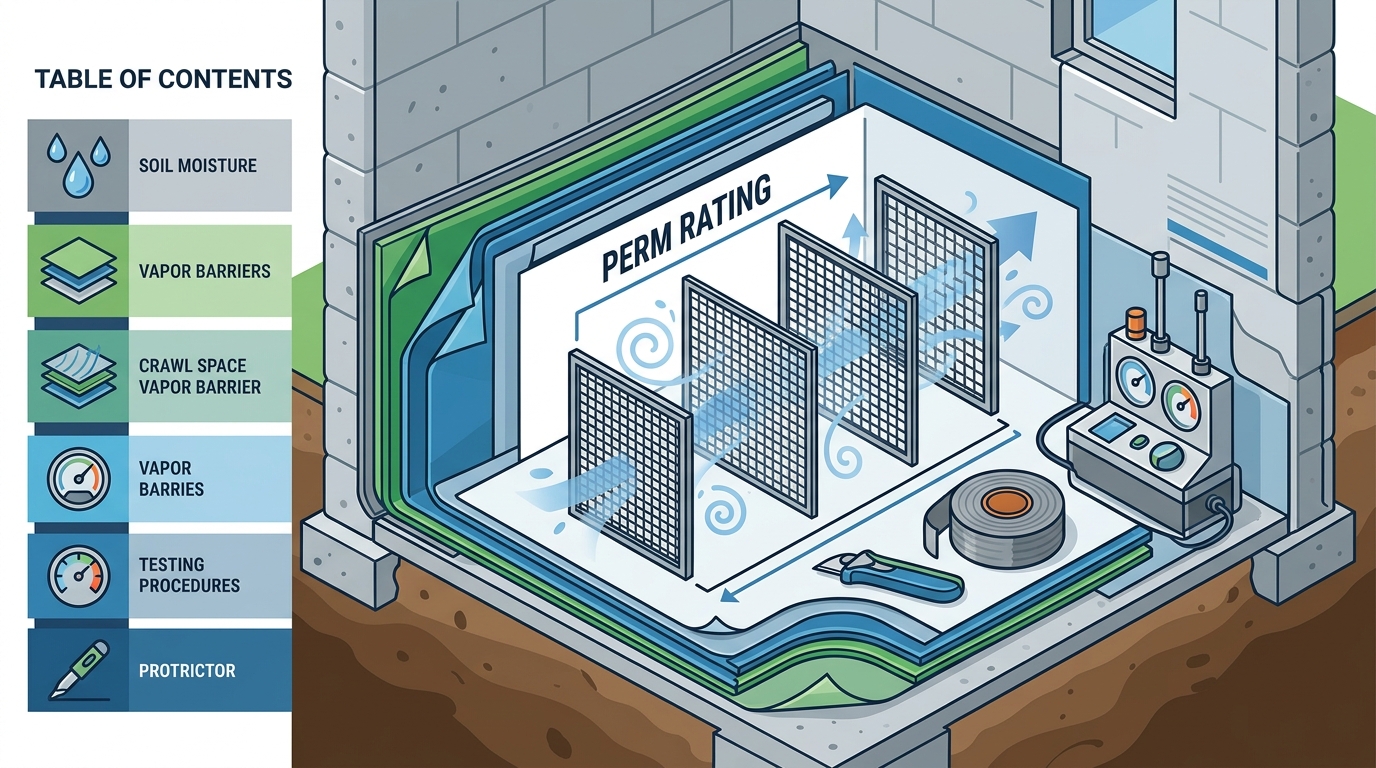 How Perm Rating Affects Crawl Space Vapor Barrier Performance