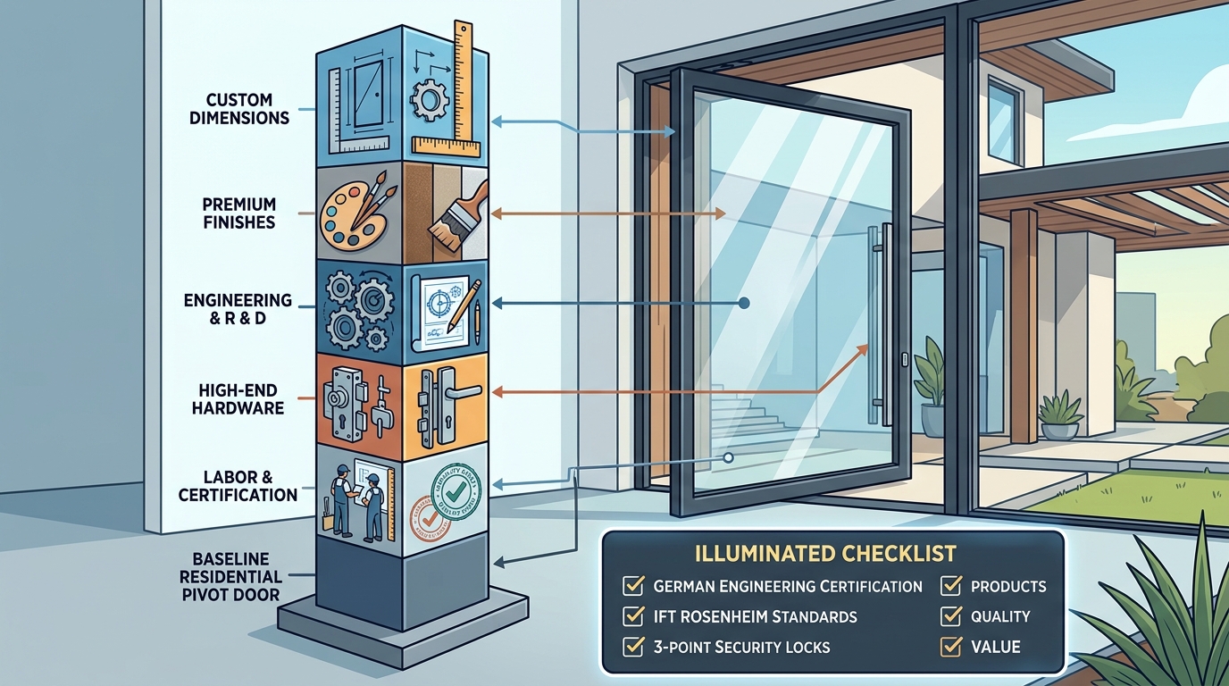 How Much Do Custom Pivot Doors Cost in California?