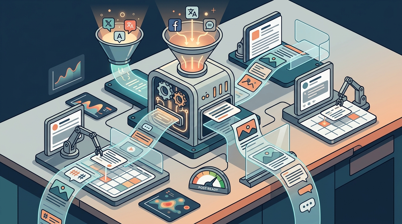 AI Social Scheduling: Content Generation and Translation Guide