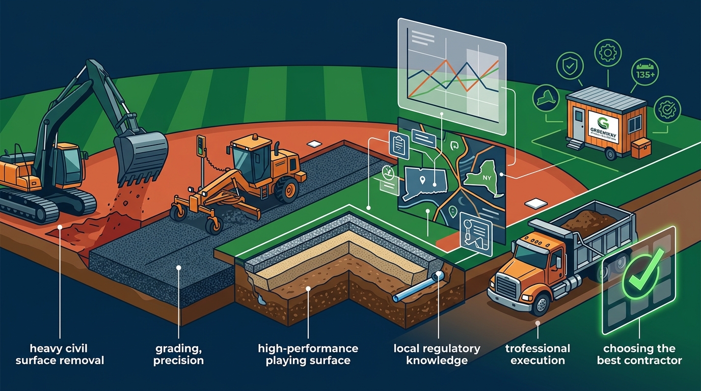 Best Athletic Field Excavation Companies in CT and NY