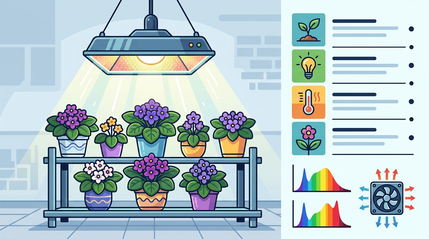 Best Grow Light for African Violets Indoors: 2026 Guide