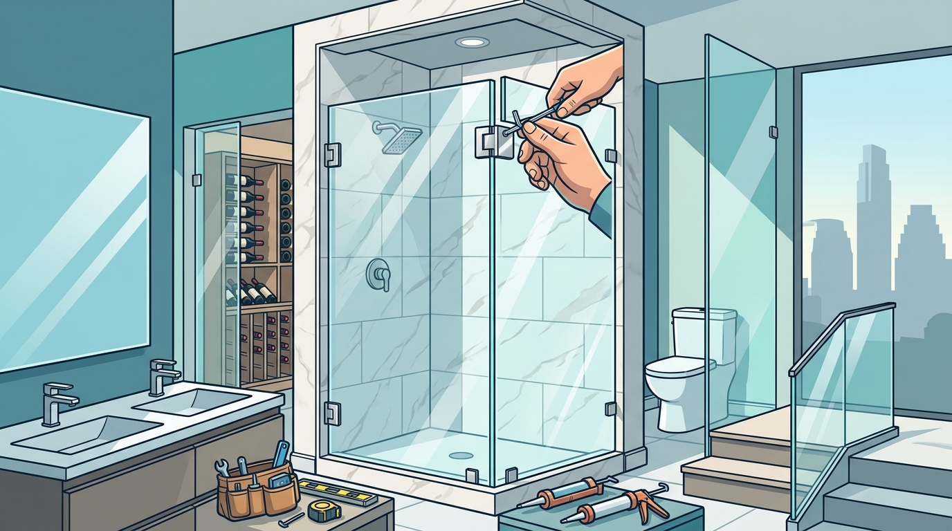 Custom Frameless Glass Shower Door Installer in Austin TX