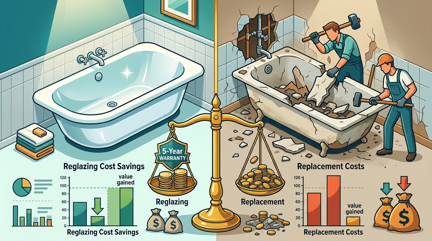 Tub Reglazing vs Replacement: Cost Savings in Corona CA