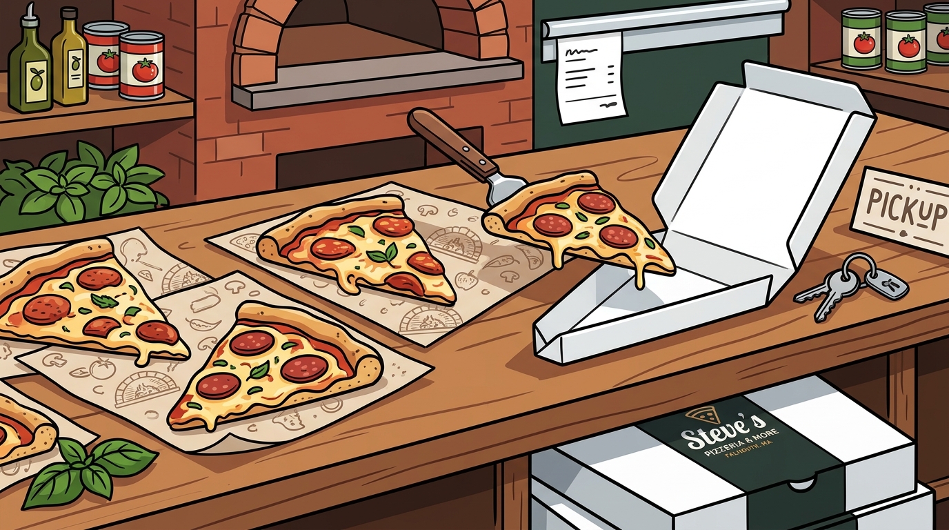 Fresh Pizza Slices for Quick Lunch in Falmouth