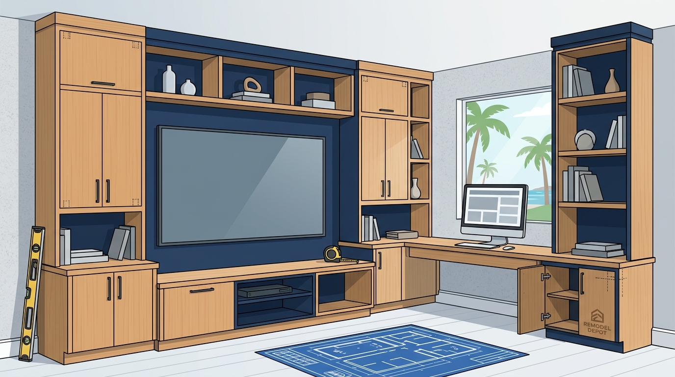 Custom Built-Ins for Tampa Bay Living Rooms: The 2026 Guide