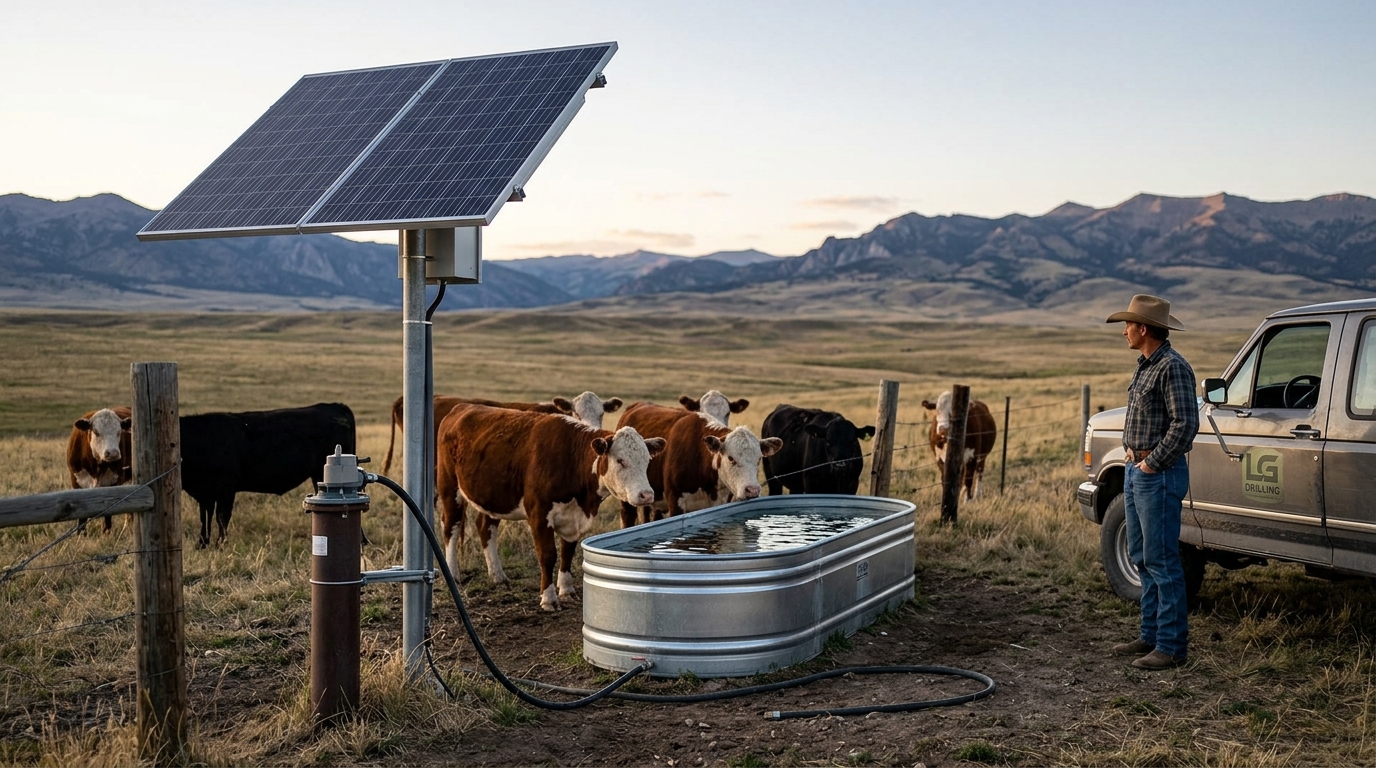 Solar Well Pump and Livestock Watering System Cost in Wyoming