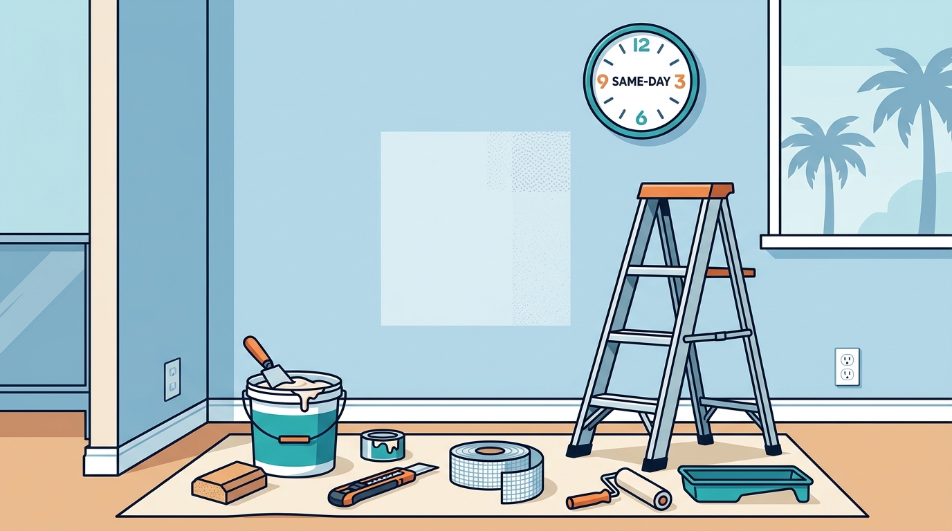 Same-Day Drywall Repair in Broward County: The 2026 Guide