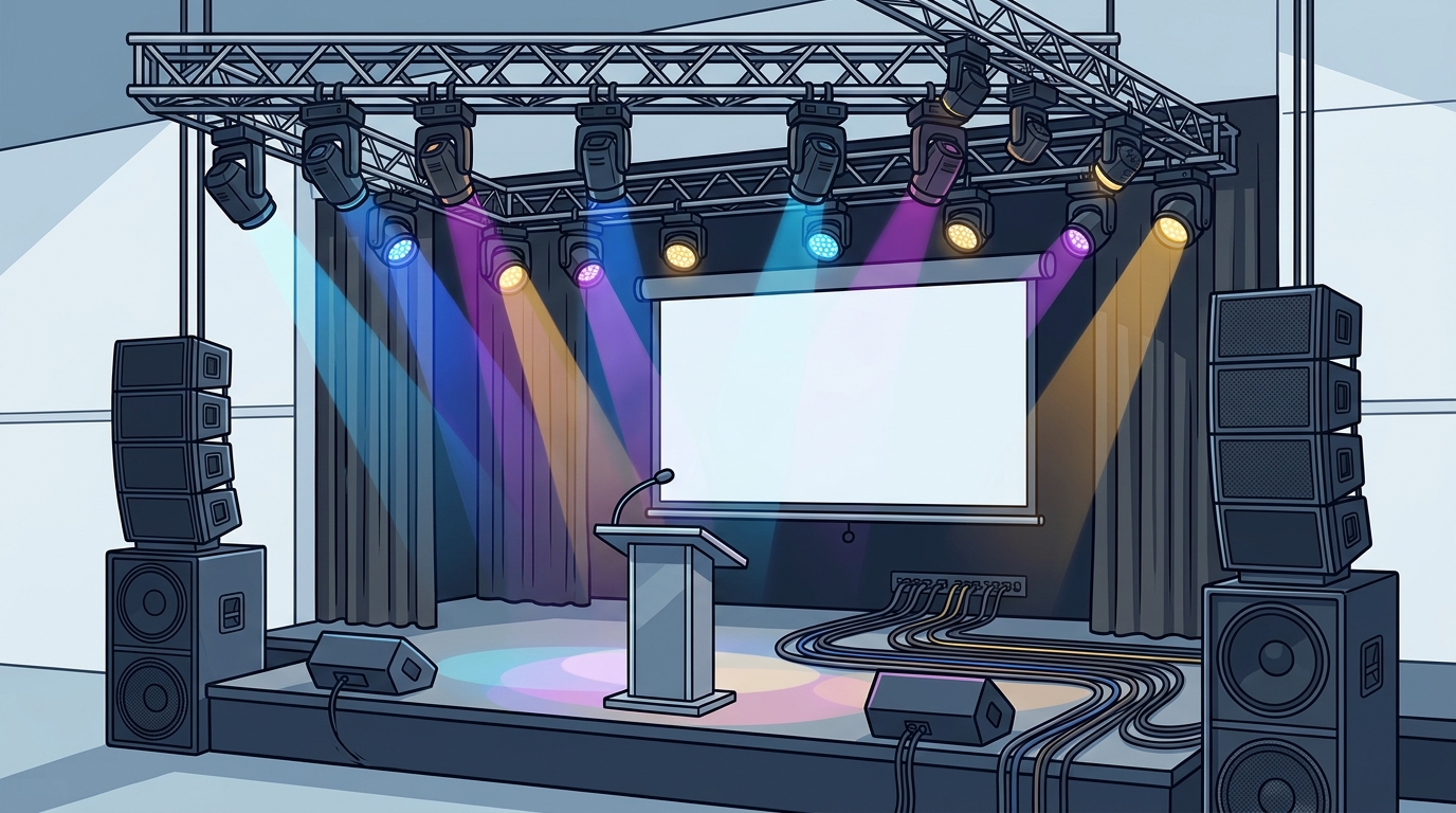 Leander Event Venues with Built-In Stage Lighting and Sound