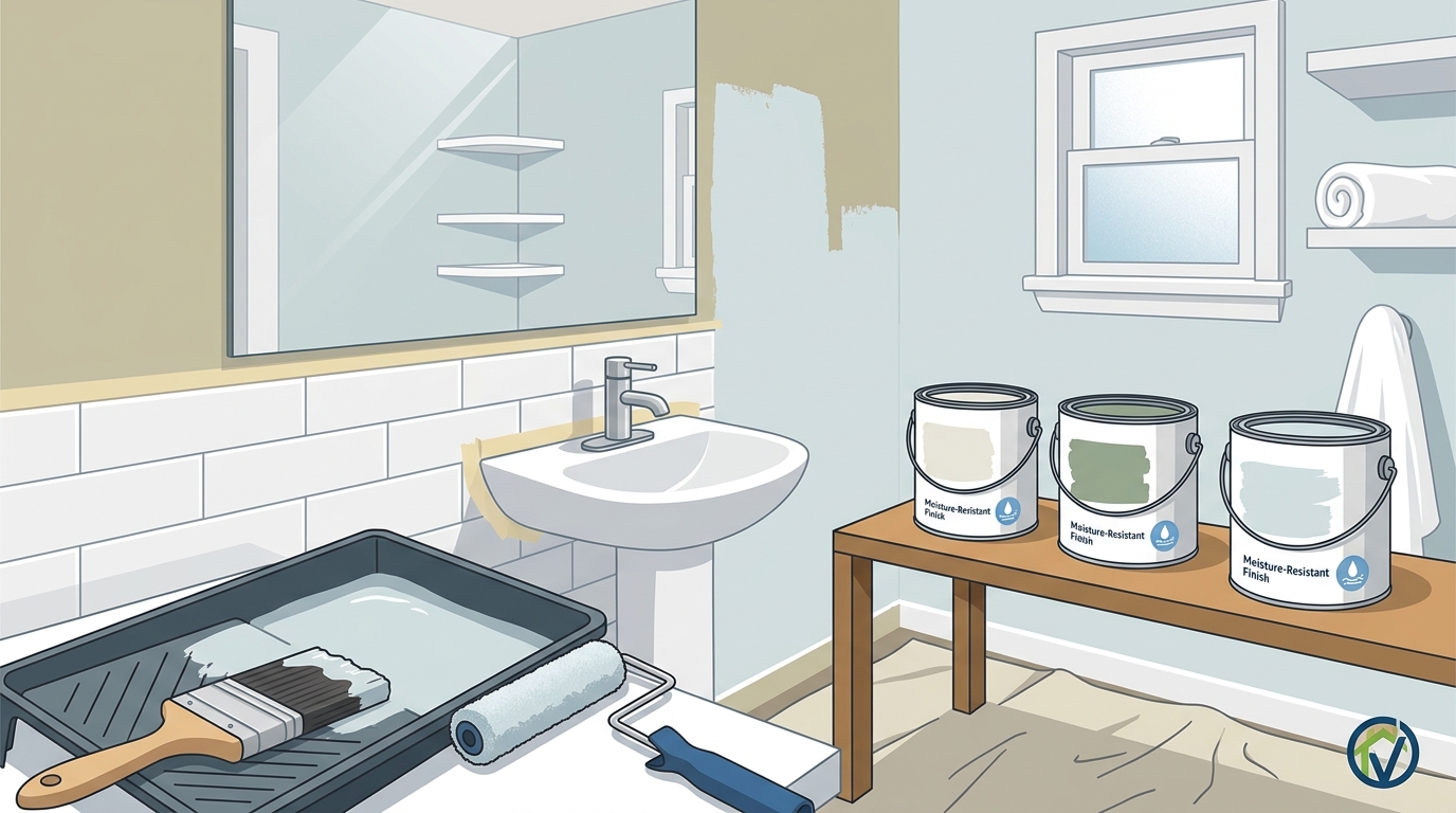 Transform Your Small Bathroom with Paint on a Budget