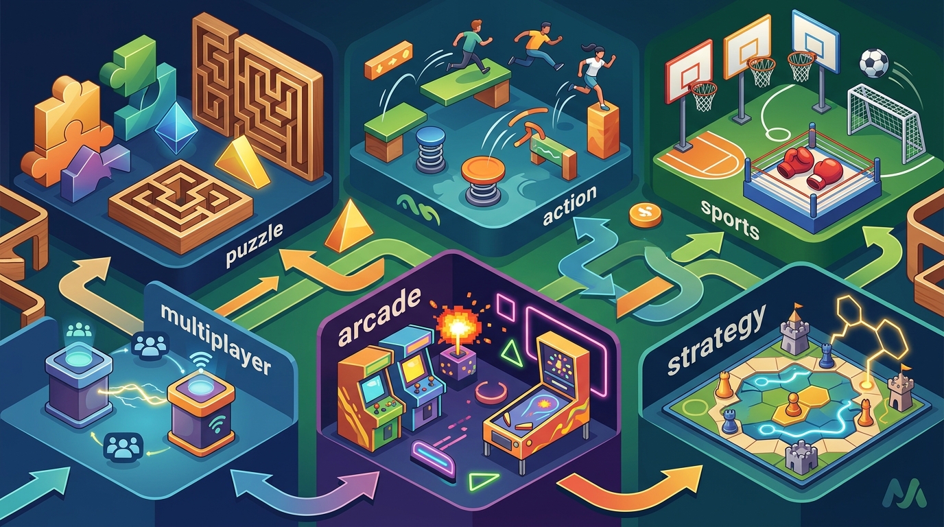 What Specific Game Categories Does a Top Online Minigame Site