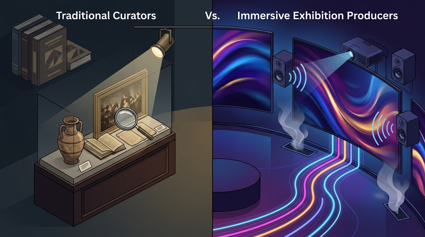 Immersive Exhibition Producers vs Traditional Museum Curators