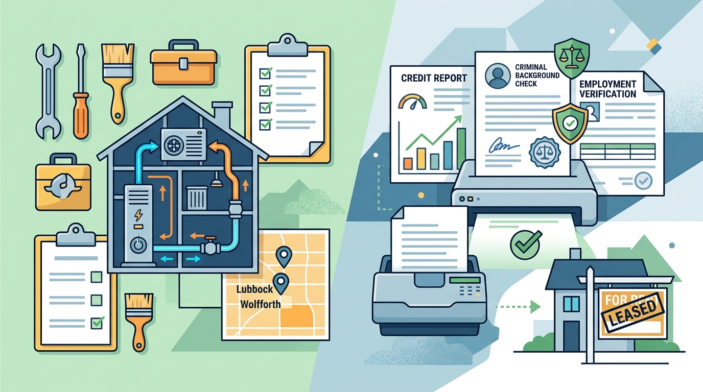 Property Maintenance and Tenant Screening in Lubbock and Wolff