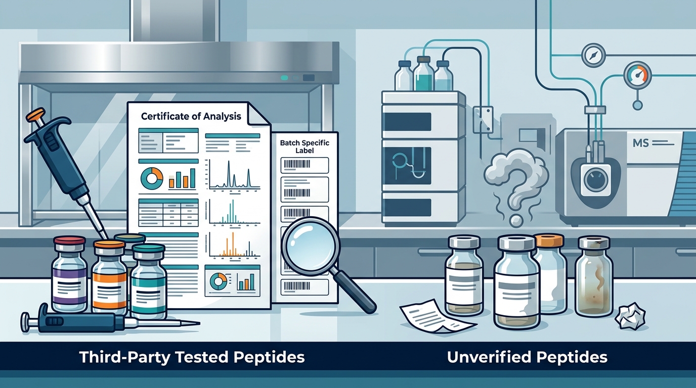 Third-Party Tested vs Unverified Peptides: The 2026 Lab Guide
