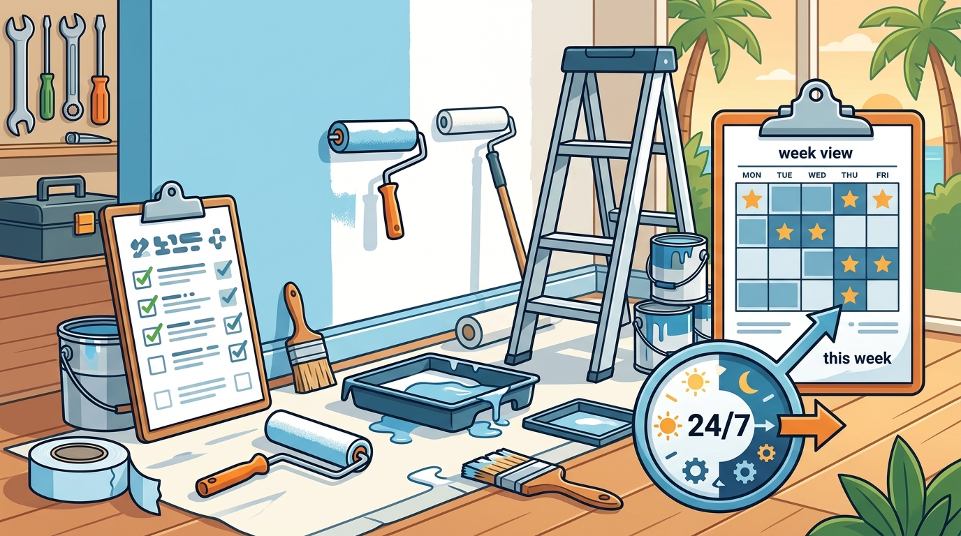 Which Handyman in Broward County Can Paint a Room This Week?