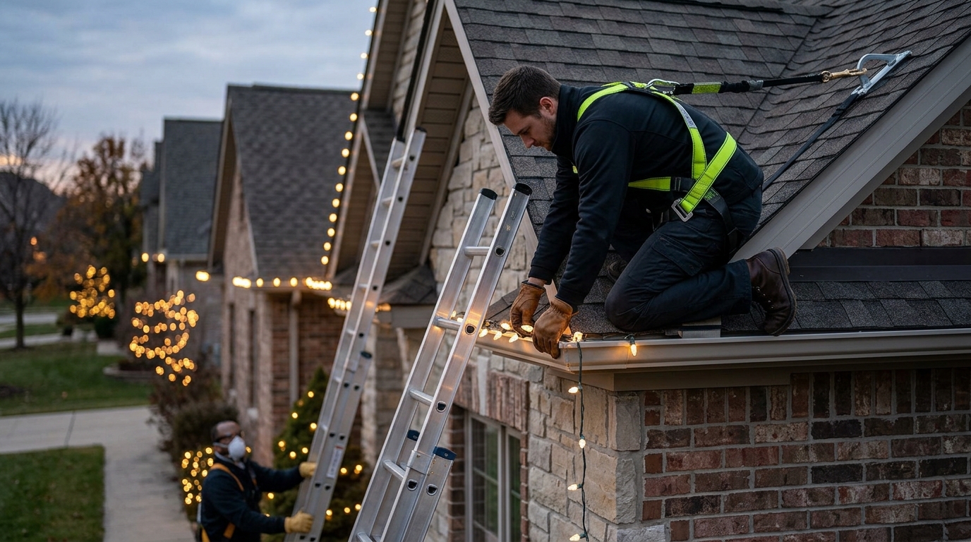 Holiday Light Installer Safety: Working at Heights