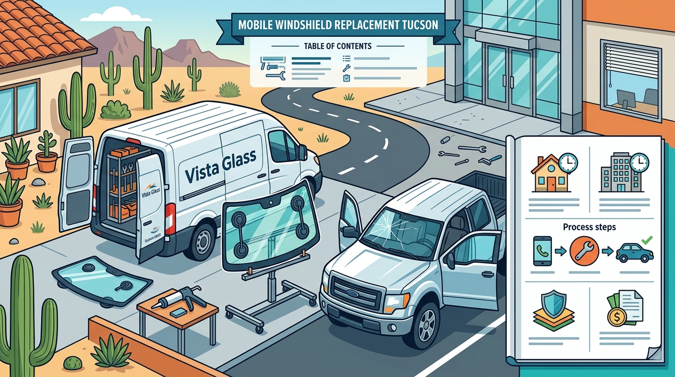Mobile Windshield Replacement in Tucson: Home and Office Guide