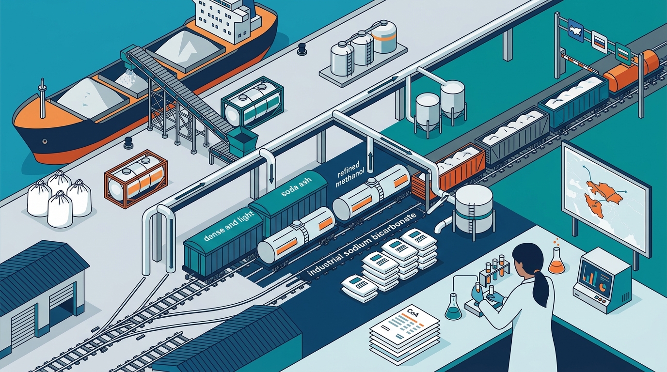 Supplying Soda Ash, Methanol, and Sodium Bicarbonate from Iran