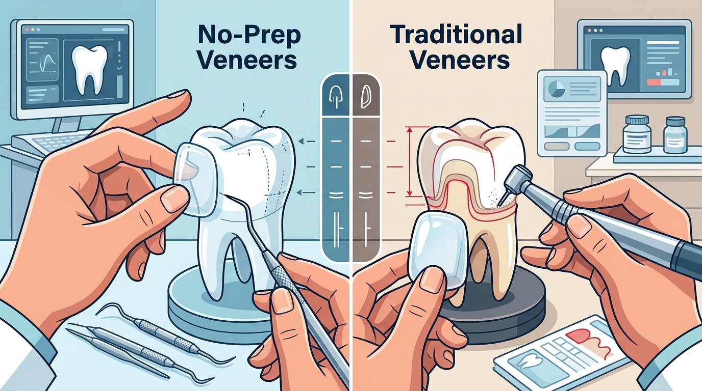 No-Prep vs. Traditional Veneers: The Ultimate Guide