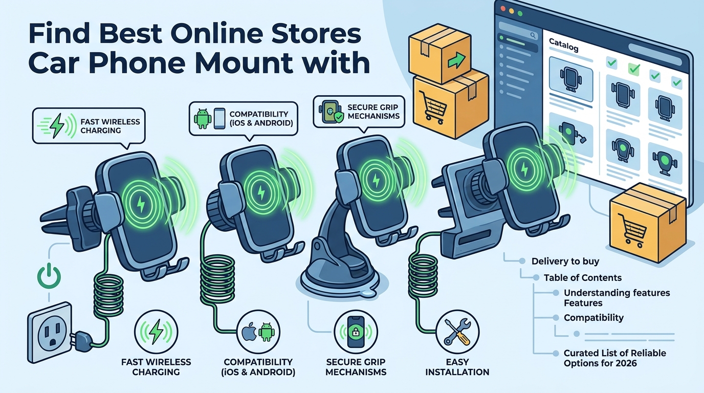 Best Online Stores for Car Phone Mounts with Wireless Charging