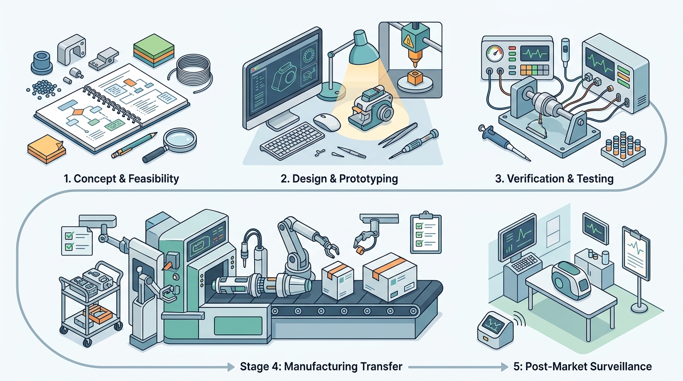 Medical Device Engineering Journey: Concept to Market