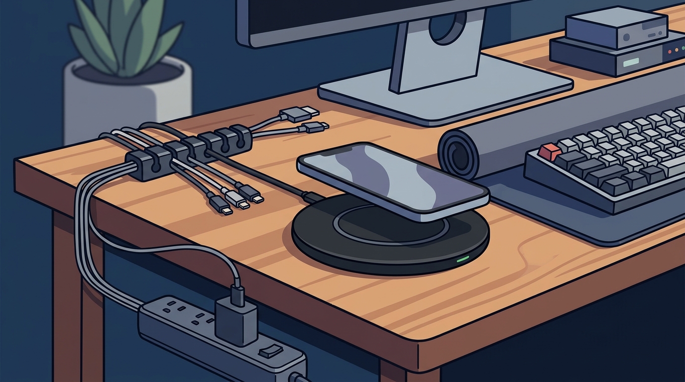 Where to Buy Wireless Charging Pads and Desk Cable Organizers