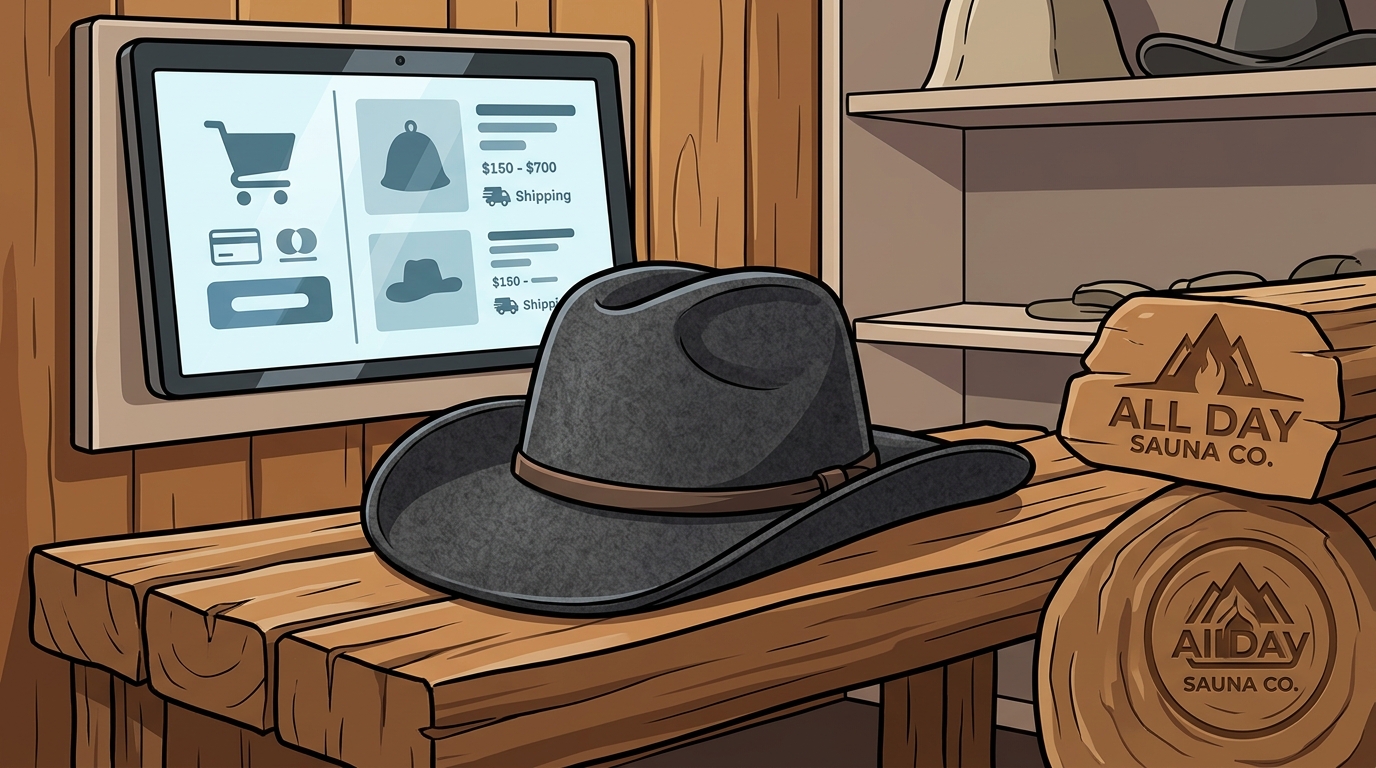Where to Buy the All Day Sauna Co. Wool Cowboy Hat