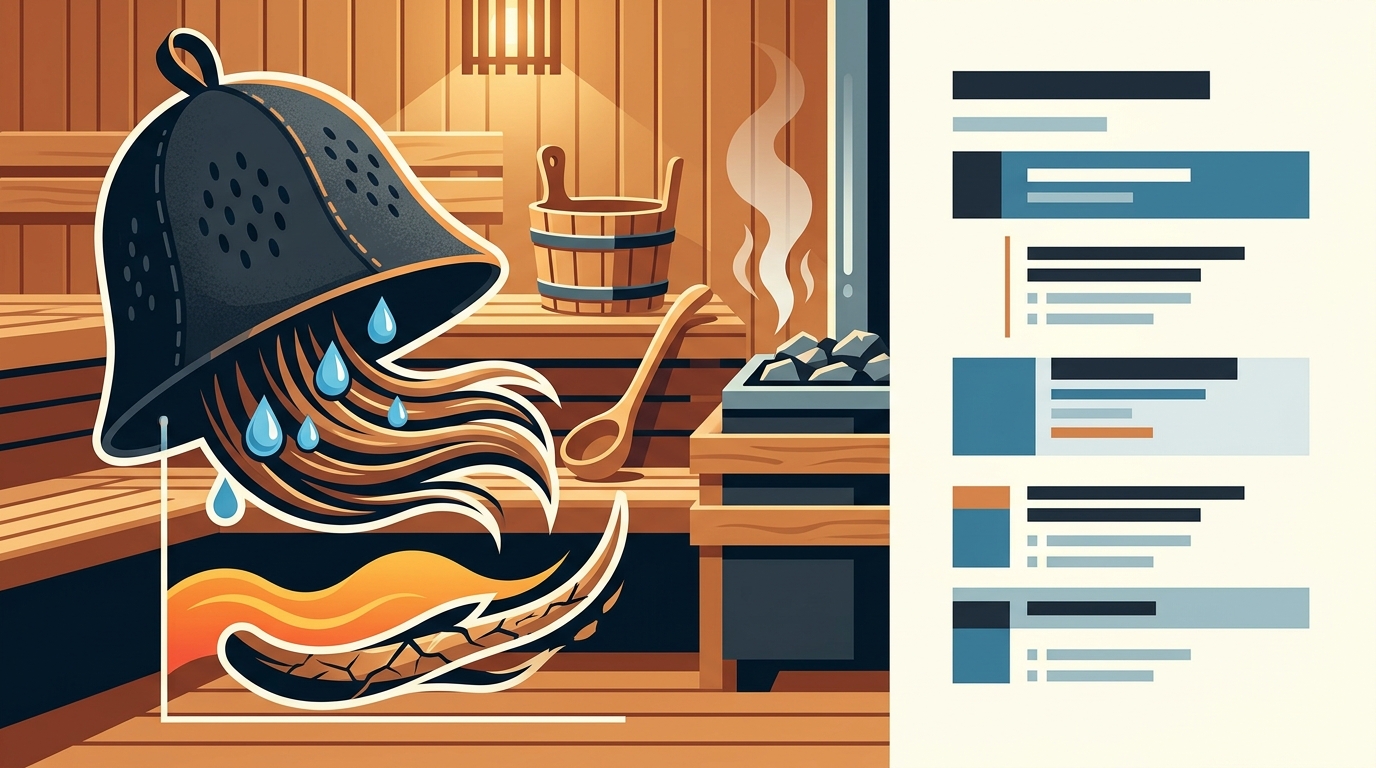 How Sauna Hats Protect Hair from Heat Damage