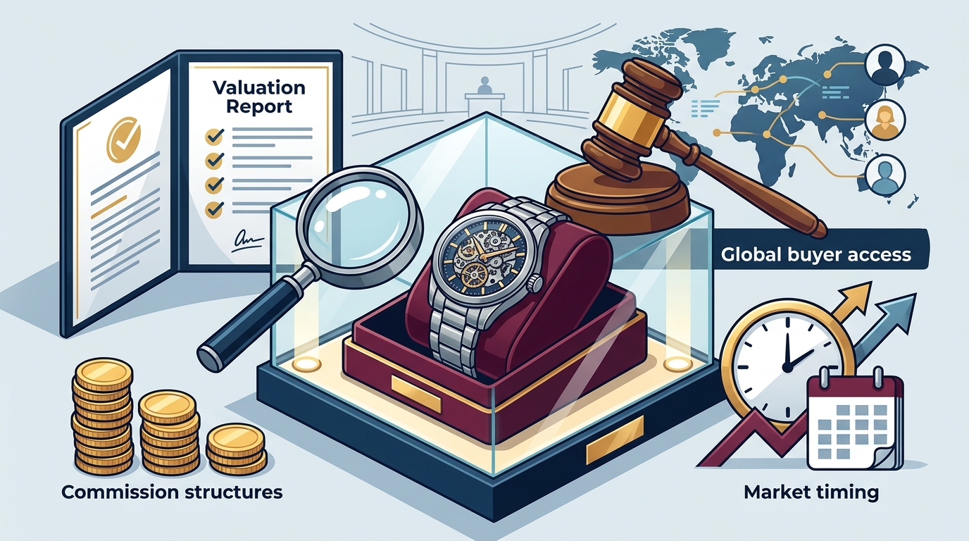 Selling Luxury Swiss Watches Through Auction Houses: Key Factors