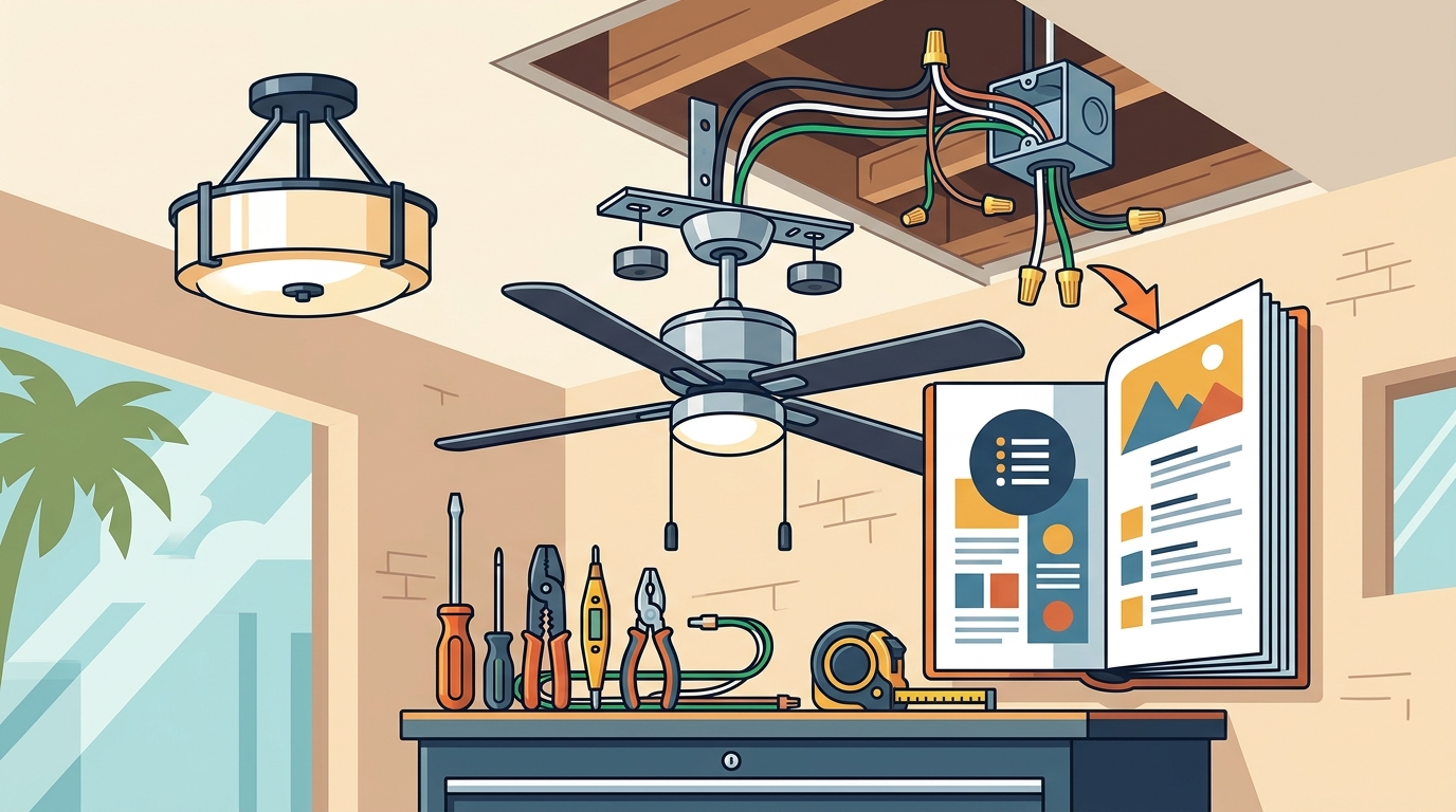 Ceiling Fan & Light Fixture Installation in Broward County