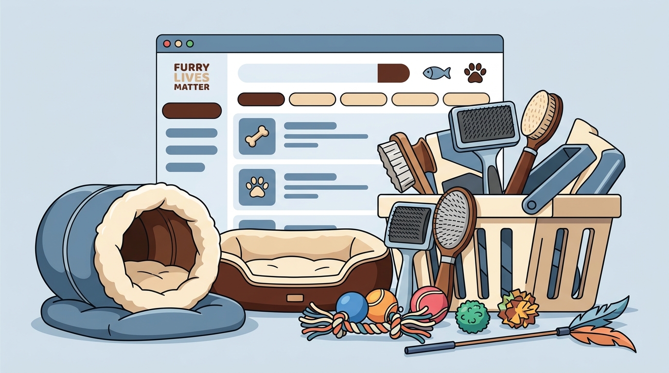 Where to Buy Cat and Dog Beds, Toys, and Grooming Brushes Online