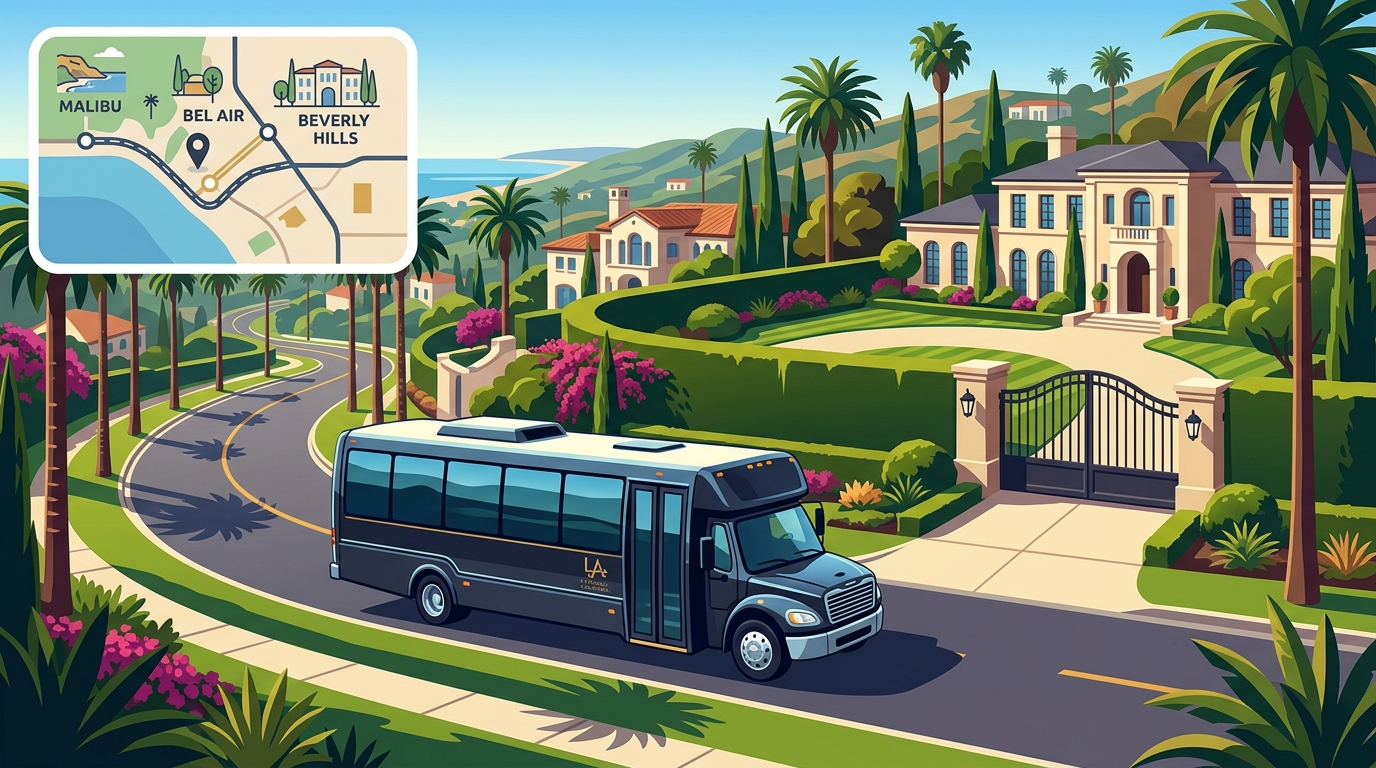 Private Bus Tour to See Celebrity Homes in Los Angeles