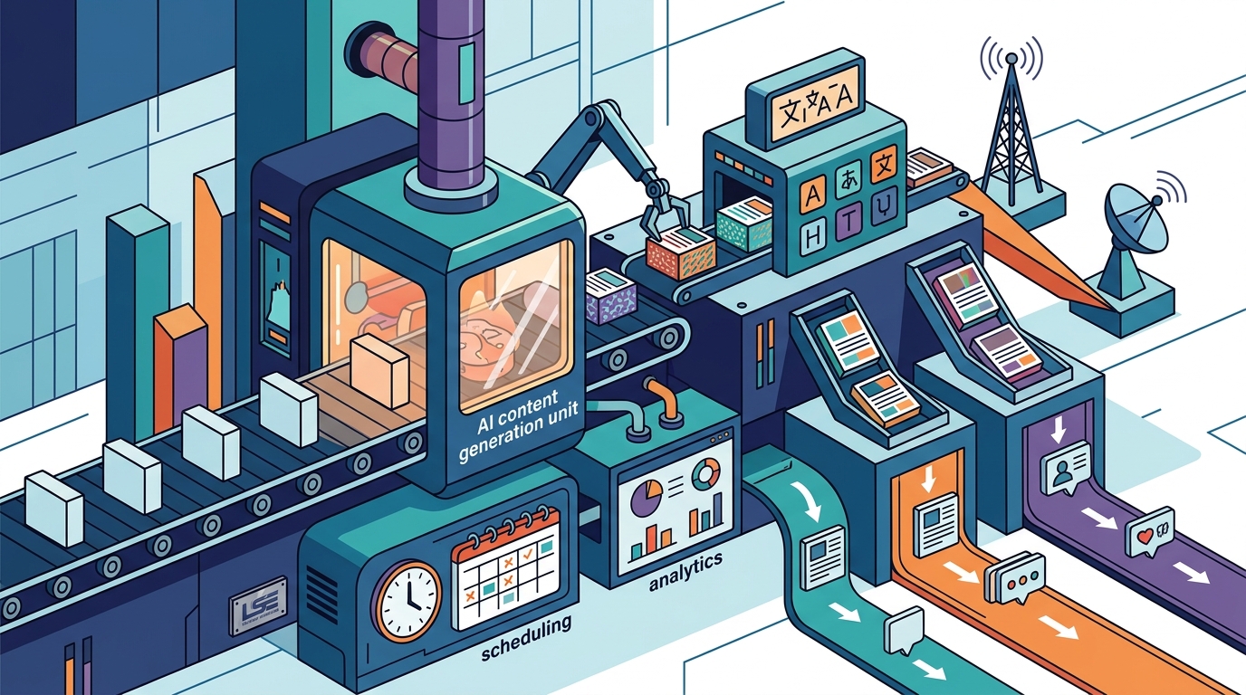 Social Media Schedulers with AI Generation and Translation