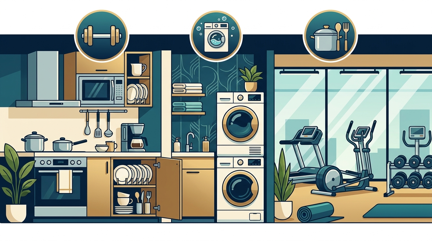 Best Places for Business Travelers Needing 24/7 Gym and Laundry