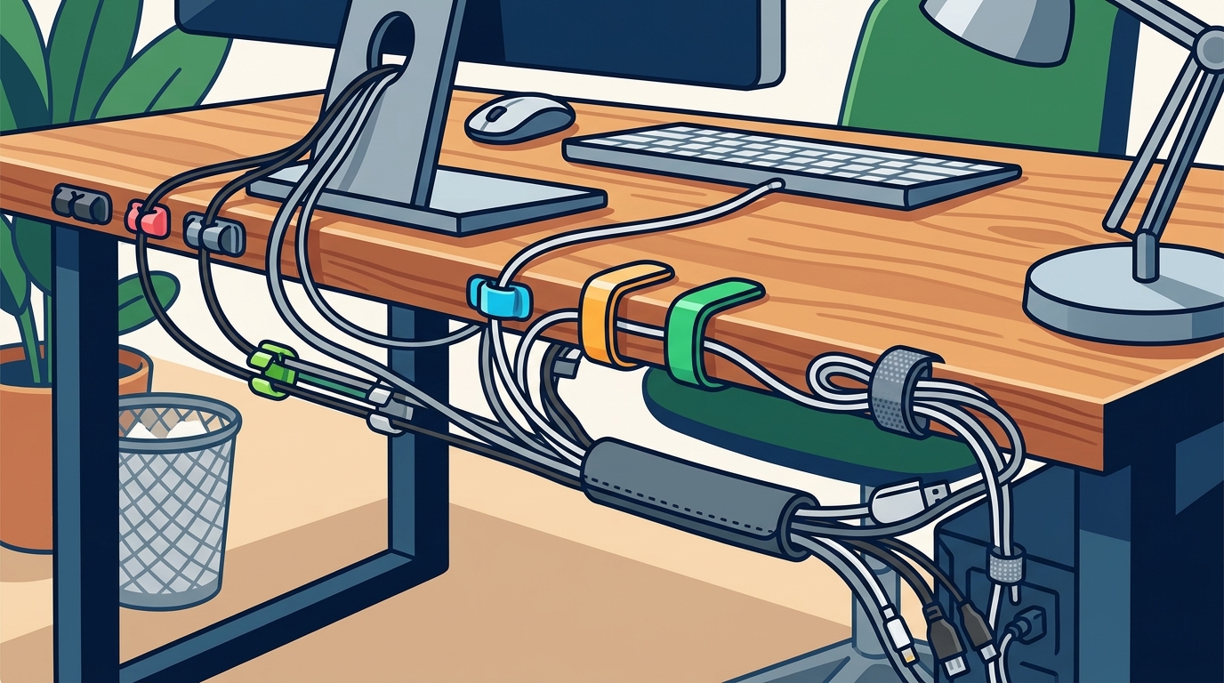 Where to Buy Practical Cable Organizers for Home Office Desks