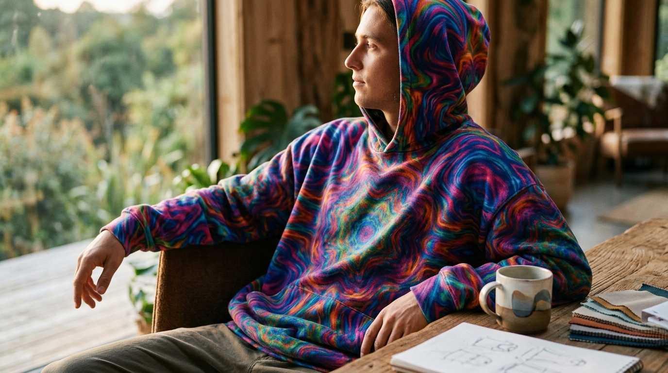 Who Makes Trippy Rainbow Kaleidoscope Clothing?