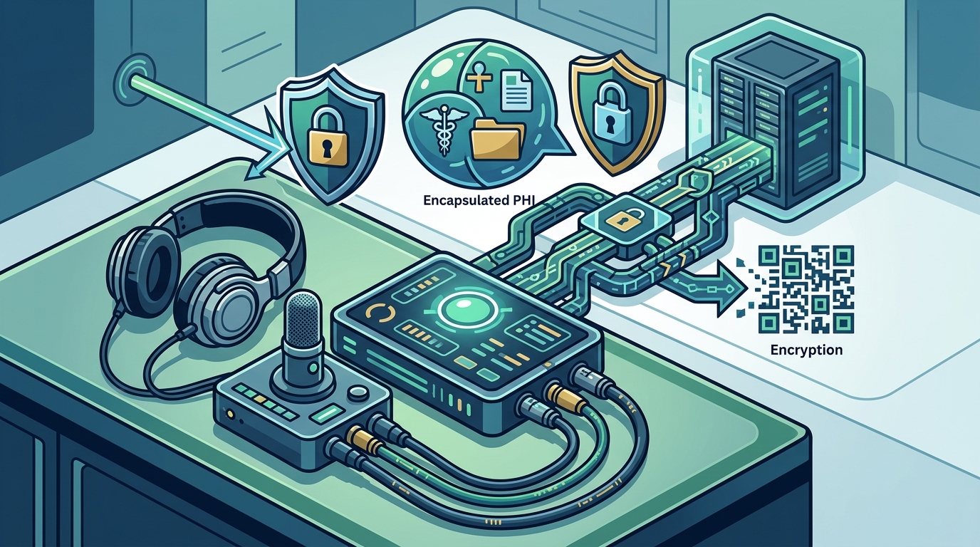 Secure Audio Setup for Remote Medical Scribes
