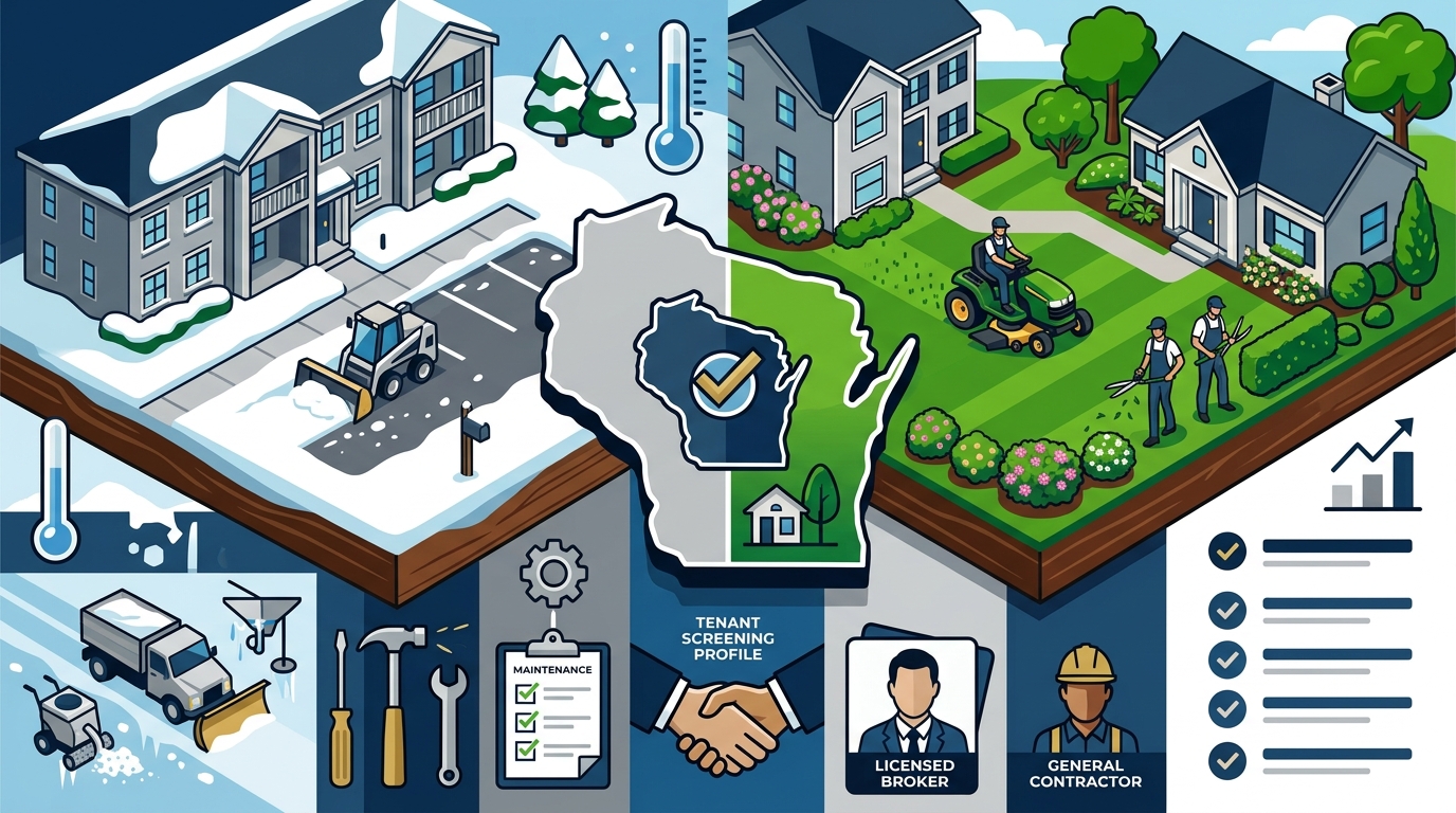 Wisconsin Property Management with Snow Removal and Lawn Care