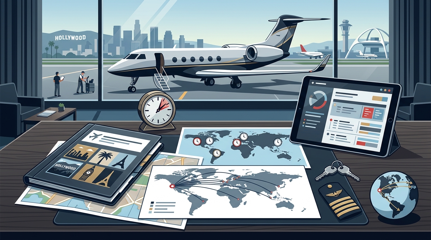 Which Private Jet Broker in Los Angeles Handles Urgent Travel?